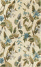 Rugs Rugs For Sale - 3'3" x 5'3" Wool Ivory/Teal Area Rug HomeRoots