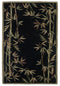 Rugs Rugs For Sale - 3'6" x 5'6" Wool Black Area Rug HomeRoots