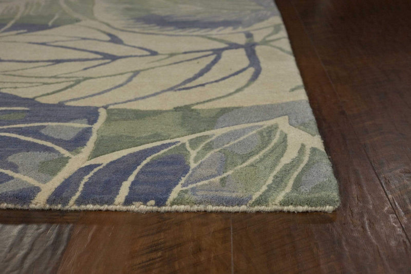 Rugs Rugs For Sale - 3'6" x 5'6" Wool Blue/Green Area Rug HomeRoots