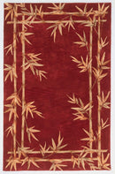 Rugs Rugs For Sale - 3'6" x 5'6" Wool Red Area Rug HomeRoots