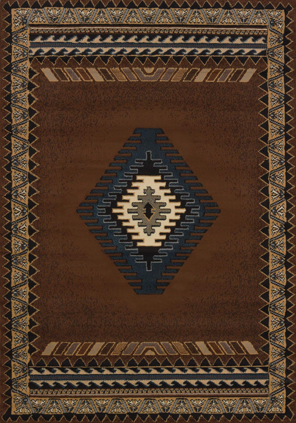 Rugs Rugs For Sale - 33" x 88" x 0.3" Brown Polypropylene Runner Rug HomeRoots