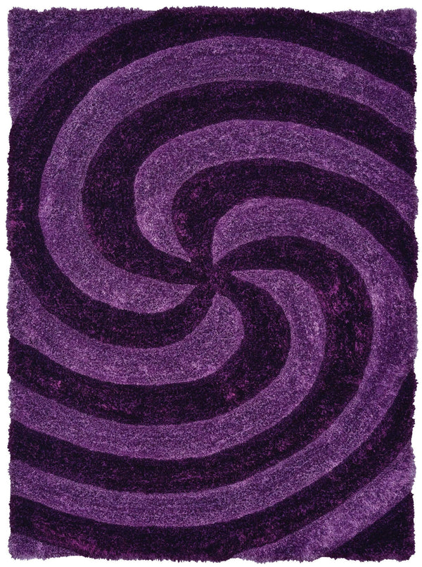 Rugs Rugs For Sale 63" x 86" x 1.2" Violet Polyester Area Rug 9230 HomeRoots