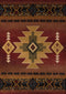 Rugs Rugs For Sale 63" x 90" x 0.45" Crimson Polypropylene Area Rug 9265 HomeRoots