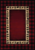 Rugs Rugs For Sale 63" x 90" x 0.45" Crimson Polypropylene Area Rug 9325 HomeRoots