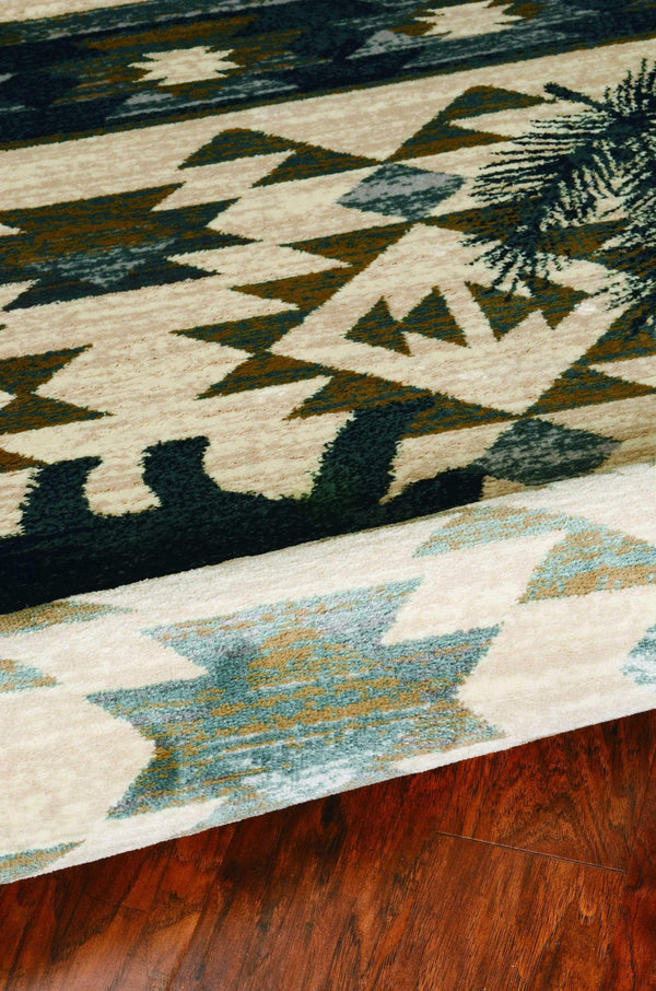 Rugs Rugs For Sale - 94" X 118" X 0.'5" Ivory/Blue Polypropylene Rug HomeRoots