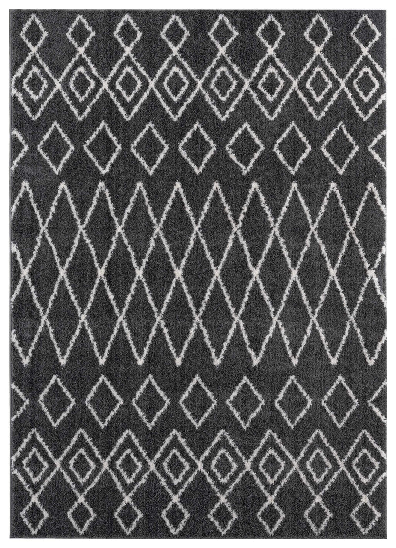 Rugs Rugs Near Me 39" x 59" x 1.2" Smoke Microfiber Polyester Mat Rug 1538 HomeRoots