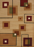 Rugs Rugs Near Me 63" x 84" x 0.43" Burgundy Polypropylene Area Rug 1402 HomeRoots