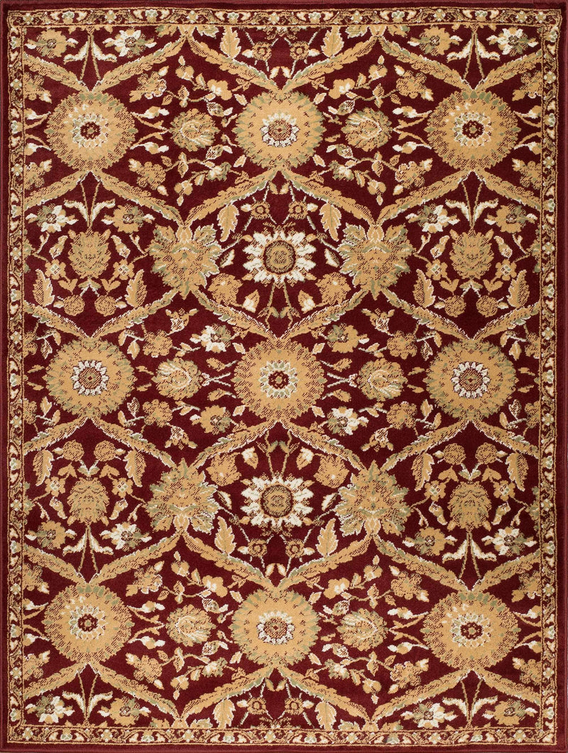 Rugs Rugs Near Me 63" x 86" x 0.3" Scarlet Olefin Area Rug 1428 HomeRoots