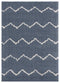 Rugs Rugs Near Me - 63" x 86" x 1.2" Blue/Grey Microfiber Polyester Area Rug HomeRoots