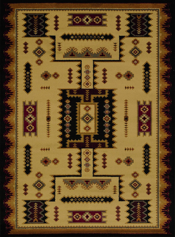 Rugs Rugs USA - 22" x 26" x 0.4" Ivory Polypropylene Accent Rug HomeRoots