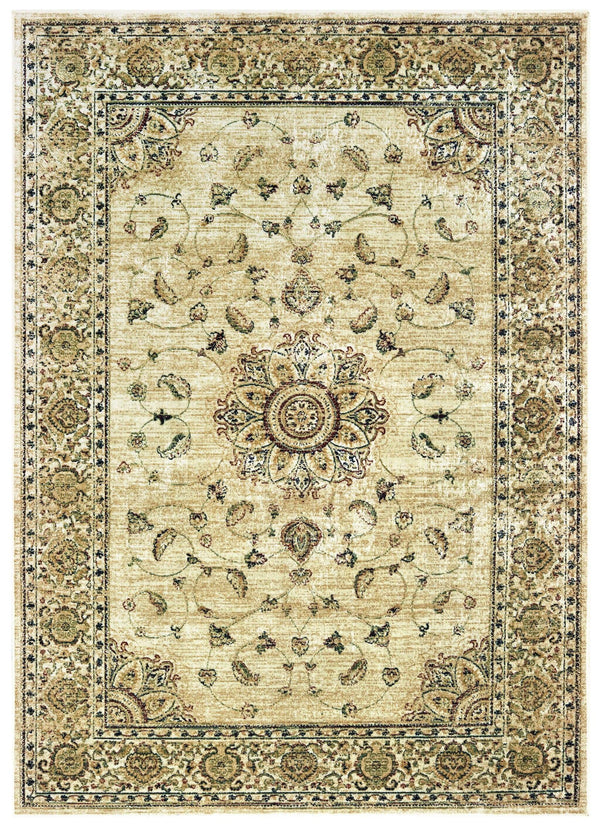Rugs Rugs USA - 23" x 39" x 0.13" Ivory Viscose Accent Rug HomeRoots
