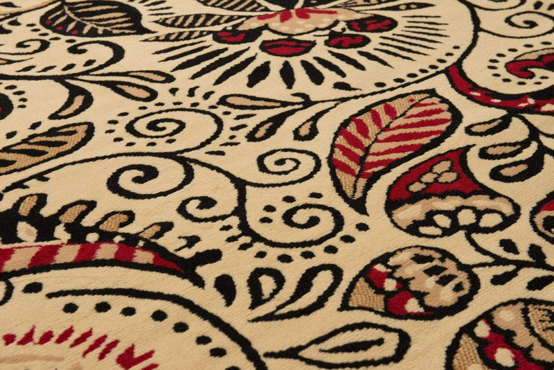 Rugs Rugs USA - 23" x 39" x 0.31" Ivory Polypropylene Accent Rug HomeRoots
