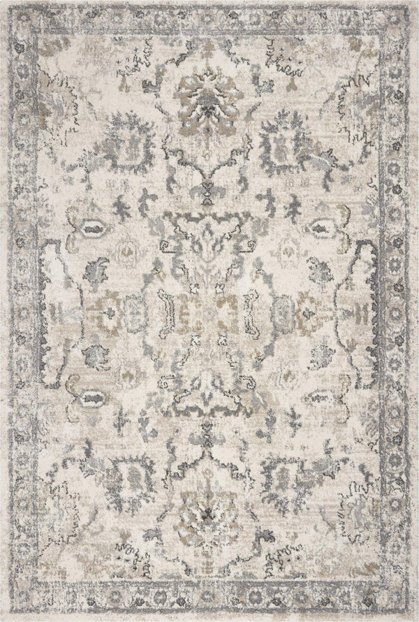 Rugs Rugs USA 3'3" x 4'11" Polypropylene Ivory Area Rug 3869 HomeRoots