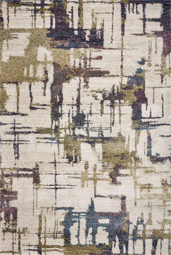 Rugs Rugs USA 3'3" x 4'11" Polypropylene Ivory Area Rug 3879 HomeRoots