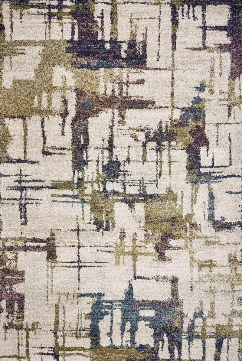 Rugs Rugs USA 3'3" x 4'11" Polypropylene Ivory Area Rug 3879 HomeRoots