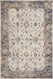 Rugs Rugs USA - 3'3"X 4'11" Polypropylene Ivory/Navy Area Rug HomeRoots