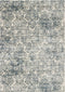 Rugs Rugs USA - 3'3" x 4'7" Viscose Ivory/Blue Area Rug HomeRoots