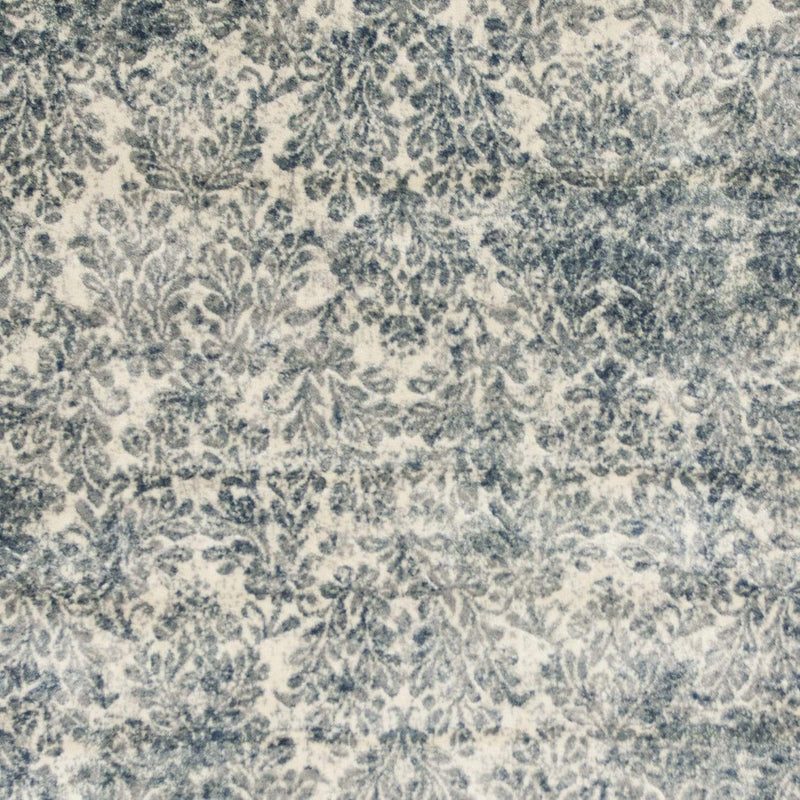 Rugs Rugs USA - 3'3" x 4'7" Viscose Ivory/Blue Area Rug HomeRoots