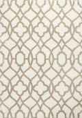 Rugs Rugs USA - 3'3" x 5'3" Microfiber Ivory/Beige Area Rug HomeRoots