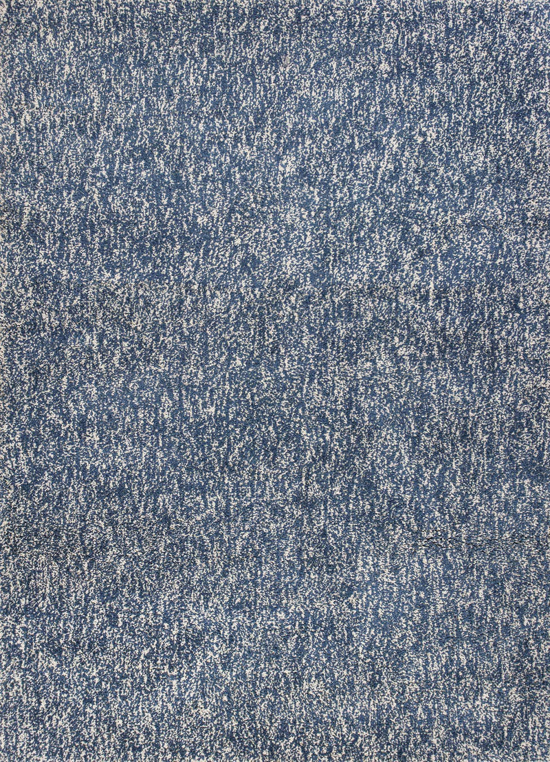 Rugs Rugs USA - 3'3" x 5'3" Polyester Indigo/Ivory Heather Area Rug HomeRoots