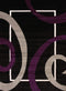 Rugs Rugs USA 63" x 86" x 0.43" Plum Polypropylene Area Rug 8670 HomeRoots