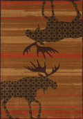 Rugs Rugs USA 63" x 90" x 0.47" Terracotta Polypropylene Area Rug 8964 HomeRoots