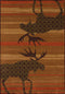 Rugs Rugs USA 63" x 90" x 0.47" Terracotta Polypropylene Area Rug 8964 HomeRoots