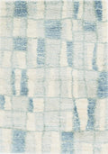 Rugs Rugs USA 7'10" x 9'10" Polypropylene Ivory/Blue Area Rug 4196 HomeRoots
