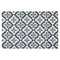 Rugs Rugs USA - 7'6" Round UV-treated Polypropylene Ivory/Blue Area Rug HomeRoots