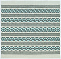 Rugs Rugs USA - 7' Square UV-treated Polypropylene Ivory/Spa Area Rug HomeRoots