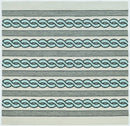 Rugs Rugs USA - 7' Square UV-treated Polypropylene Ivory/Spa Area Rug HomeRoots