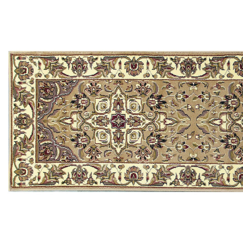 Rugs Runner Rugs - 2'2" x 7'11" Runner Polypropylene Beige/Ivory Area Rug HomeRoots