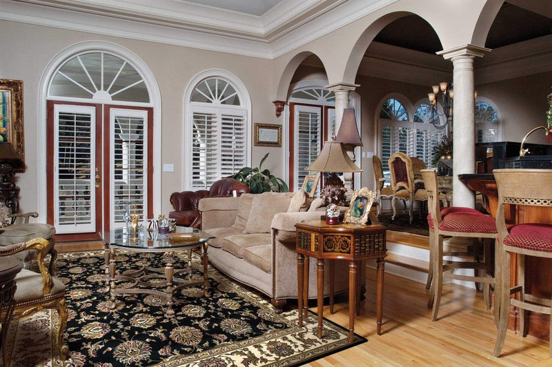 Rugs Runner Rugs - 2'2" x 7'11" Runner Polypropylene Black/Ivory Area Rug HomeRoots