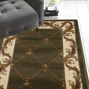 Rugs Runner Rugs - 2'2" x 7'11" Runner Polypropylene Green Area Rug HomeRoots