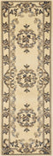 Rugs Runner Rugs - 2'2" x 7'11" Runner Polypropylene Ivory/Blue Area Rug HomeRoots