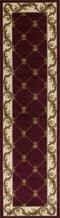 Rugs Runner Rugs 2'2" x 7'11" Runner Polypropylene Red Area Rug 3685 HomeRoots