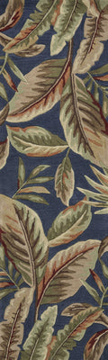 Rugs Runner Rugs - 2'3" x 7'6" Runner Polyester Ink Blue Area Rug HomeRoots