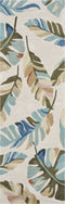 Rugs Runner Rugs 2'3" x 7'6" Runner Polyester Ivory Area Rug 2395 HomeRoots