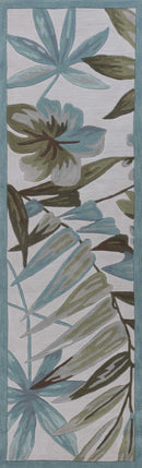 Rugs Runner Rugs 2'3" x 7'6" Runner Polyester Ivory Area Rug 2399 HomeRoots