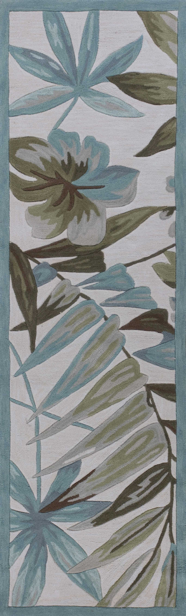 Rugs Runner Rugs 2'3" x 7'6" Runner Polyester Ivory Area Rug 2399 HomeRoots