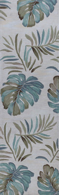 Rugs Runner Rugs - 2'3" x 7'6" Runner Polyester Ivory Area Rug HomeRoots