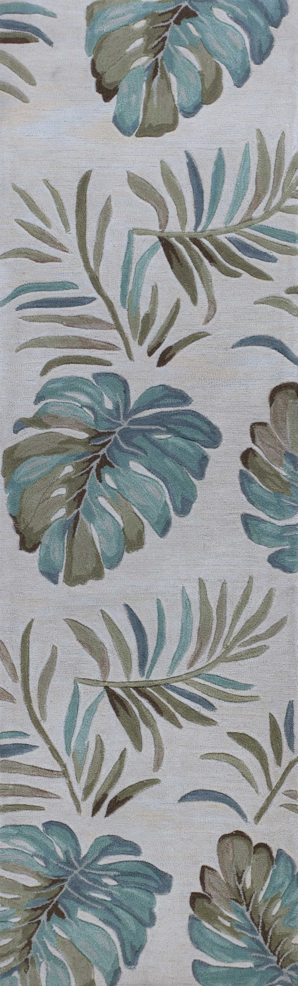 Rugs Runner Rugs - 2'3" x 7'6" Runner Polyester Ivory Area Rug HomeRoots