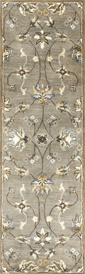 Rugs Runner Rugs - 2'3" x 7'6" Runner Wool Grey Area Rug HomeRoots