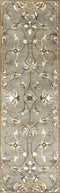 Rugs Runner Rugs - 2'3" x 7'6" Runner Wool Grey Area Rug HomeRoots