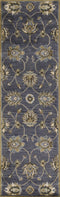Rugs Runner Rugs - 2'3" x 7'6" Runner Wool Midnight Area Rug HomeRoots