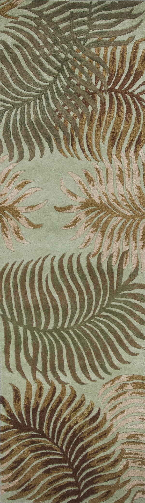 Rugs Runner Rugs - 2'3" x 8' Runner Wool Aqua Area Rug HomeRoots