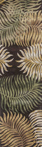 Rugs Runner Rugs - 2'3" x 8' Runner Wool Espresso Area Rug HomeRoots