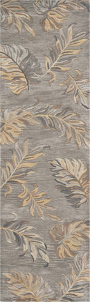 Rugs Runner Rugs - 2'3" x 8' Runner Wool Grey Area Rug HomeRoots
