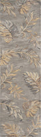 Rugs Runner Rugs - 2'3" x 8' Runner Wool Grey Area Rug HomeRoots