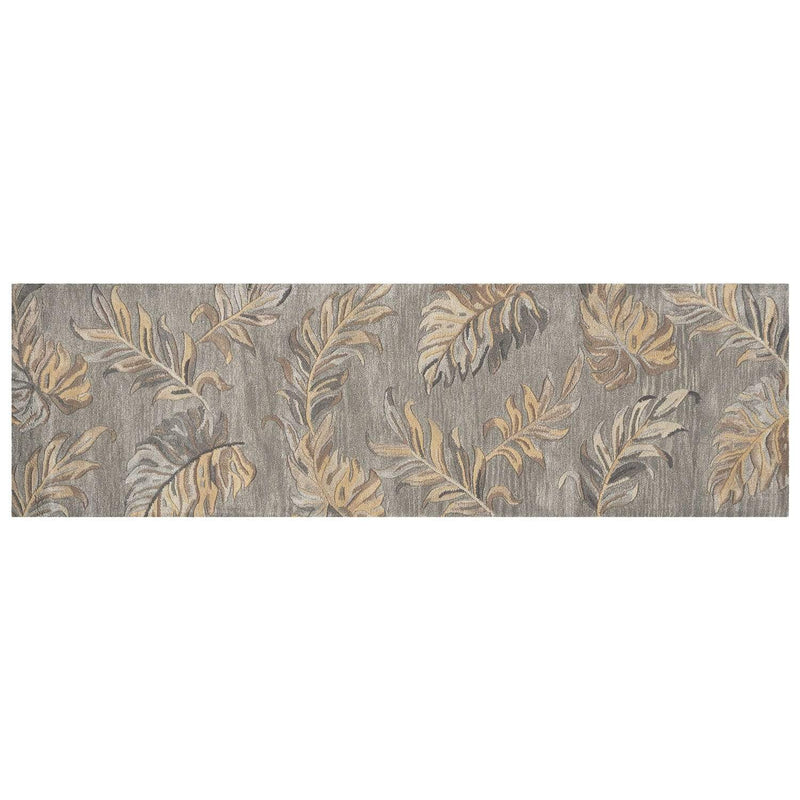 Rugs Runner Rugs - 2'3" x 8' Runner Wool Grey Area Rug HomeRoots